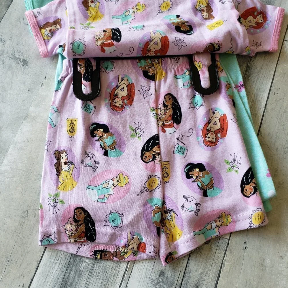 NWT - Disney Princess Kids' 4-piece Cotton Pajamas - Size 3T